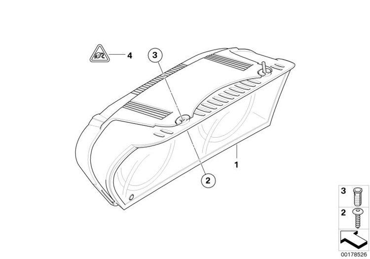 Cuadro De Instrumentos Originales Bmw Sin Codificar Km / H Para E60 E61. Original Recambios