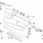 Cubierta del centro de cambio izquierda para BMW X5 E70, E70N, X6 E71, E72 (OEM 51416975791). Original BMW.