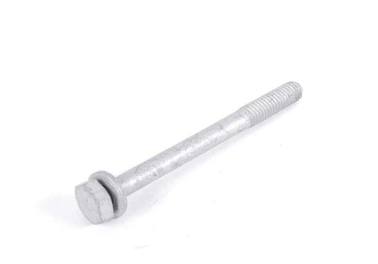 Hex bolt with washer for BMW E46, E90, E91, E92, E93, E39, E60, F10, F11, E63, E64, E38 (OEM 07119903867). Genuine BMW