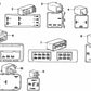 Relé de luces de emergencia OEM 61311371851 para BMW E28, E24, E23. Original BMW.