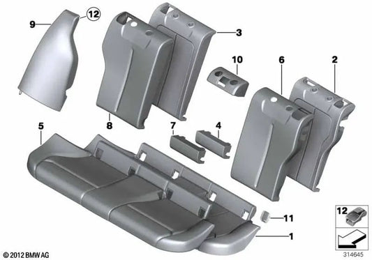 Funda de Asiento de Cuero para BMW F20, F20N (OEM 52207292609). Original BMW.