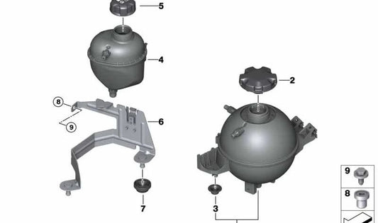 OEM expansion deposit support 17138053472 for BMW F97, F98. Original BMW.