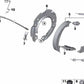 Aro de sujeción para zapatas de freno para BMW E81, E82, E87, E88, F20, F21, F22, F23, E90, E91, E92, E93, F30, F31, F32, F36 (OEM 34216771429). Original BMW