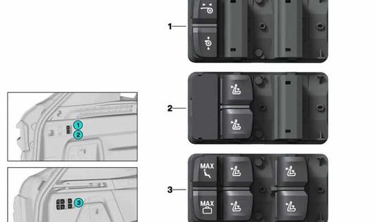 Módulo de controle de controle/OEM 61319439875 para BMW G07 (X7). BMW original.