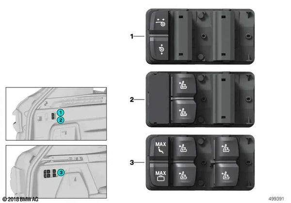 Unidad de control de persiana para BMW X5 F95, G05, X6 F96 (OEM 61319439876). Original BMW