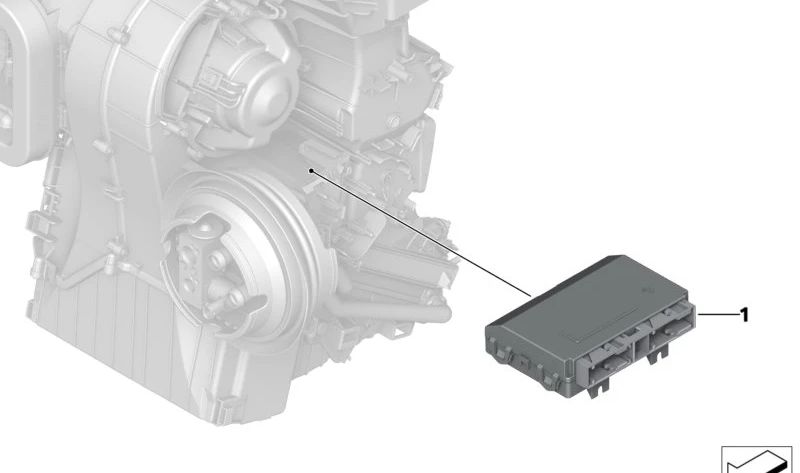 Unidad de Control de Aire Acondicionado para BMW Serie 1 F20, F21, F52, Serie 2 F22, F23, F45, F46, F87, Serie 3 F30, F31, F34, F35, Serie 4 F32, F33, F36, X1 F48, F49, X2 F39 (OEM 64119874187). Original BMW