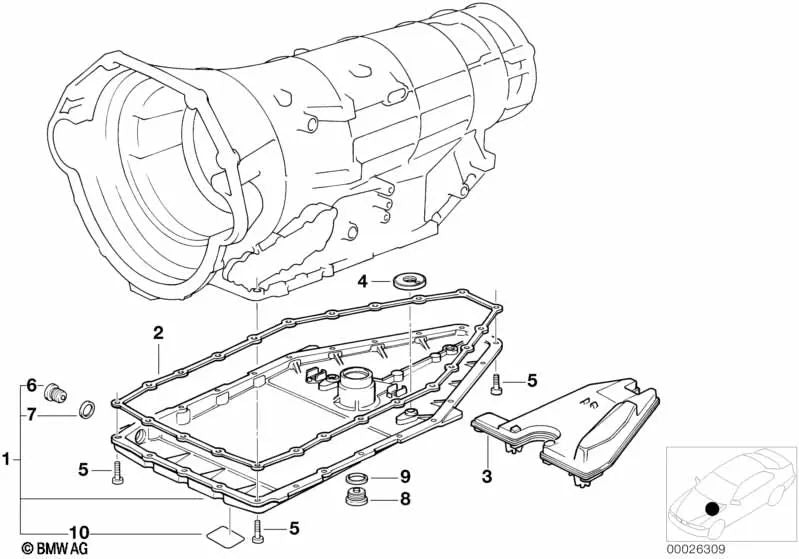 Tornillo de cierre para BMW E36, E34, E39, E32, E38, E31 (OEM 24117571201). Original BMW