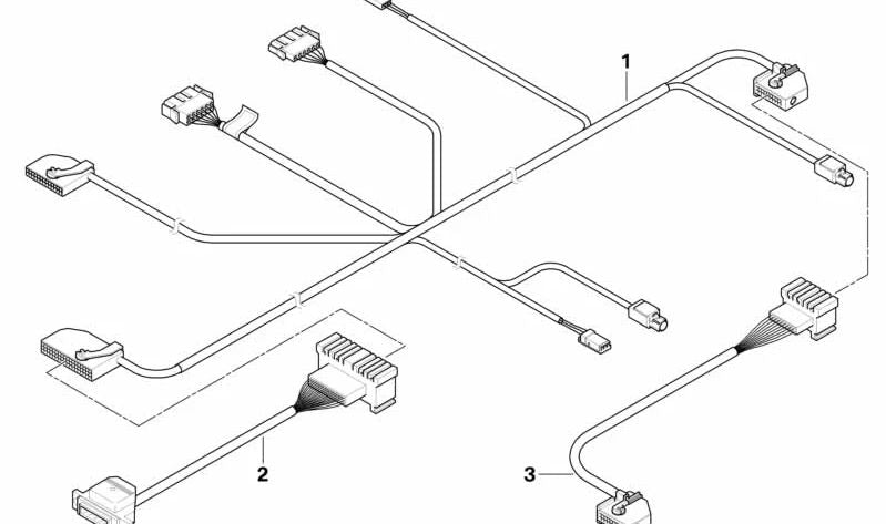 Cable adaptador de teléfono OEM 61126937564 para BMW E53. Original BMW.