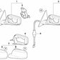Espejo exterior izquierdo/derecho calefactable con memoria para BMW E46. . Original BMW