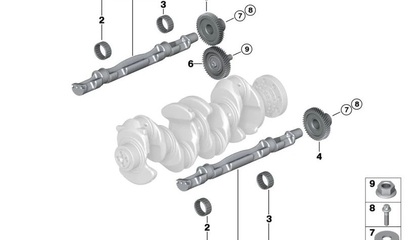 Zahnrad für BMW E81, E82, E87N, E88, E90, E90N, E91, E91N, E92, E93, E60N, E61N, E84, E83N (OEM 11277800523). Original BMW