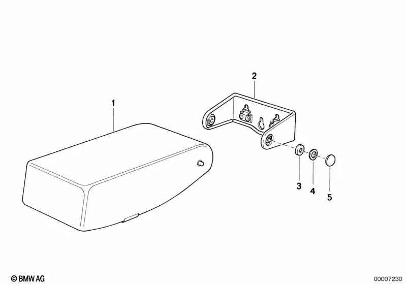 Clips de sujeción para BMW E34, E52 (OEM 52208107340). Original BMW.