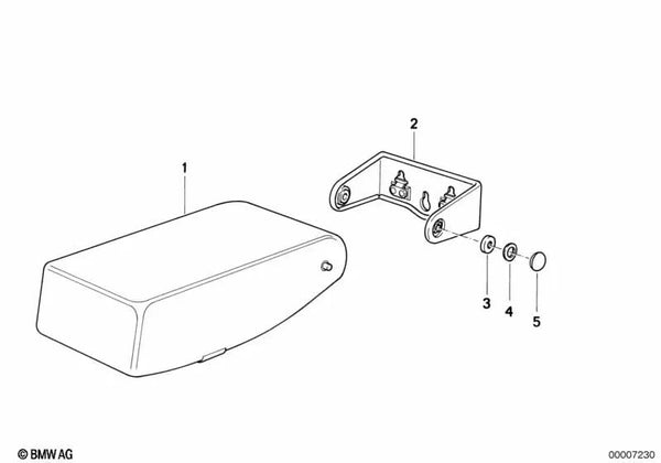 Arandela de resorte para BMW E34 (OEM 52208110737). Original BMW