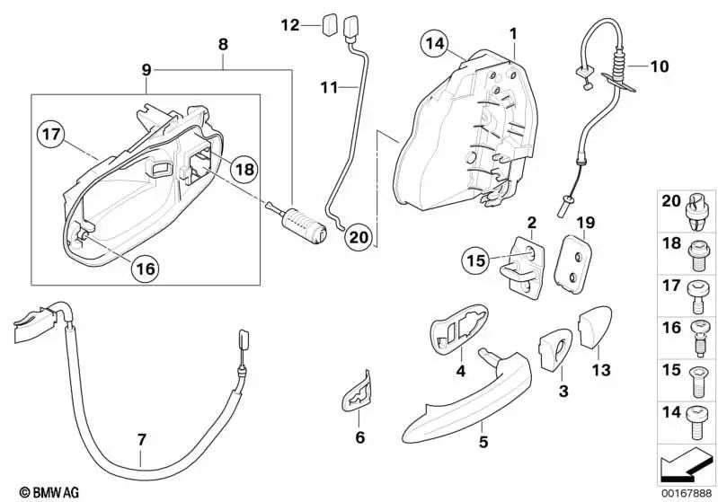 Tapa para BMW X3 E83 (OEM 51213449085). Original BMW