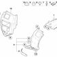 Cubierta del paso de rueda parte inferior derecha para BMW E82, E88 (OEM 51717194459). Original BMW