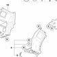 Radhausabdeckung vorne rechts für BMW 1er E88 (OEM 51717166244). Original BMW.