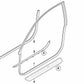 Right inner sill finisher for BMW E63, E63N, E64, E64N (OEM 51477073886). Original BMW