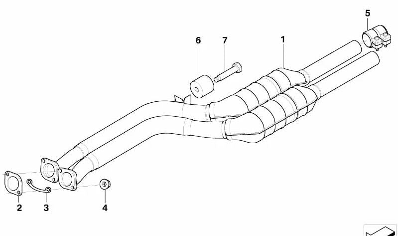 Tuerca hexagonal con arandela para BMW Z4 E85 (OEM 18207528128). Original BMW