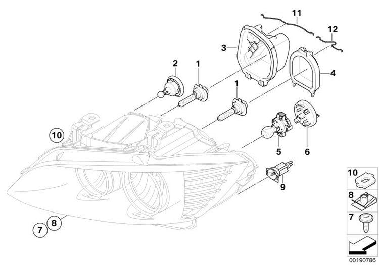 Cubierta De Lampara Bmw Original Low Beam Valeo Para E90 E91. Original Recambios