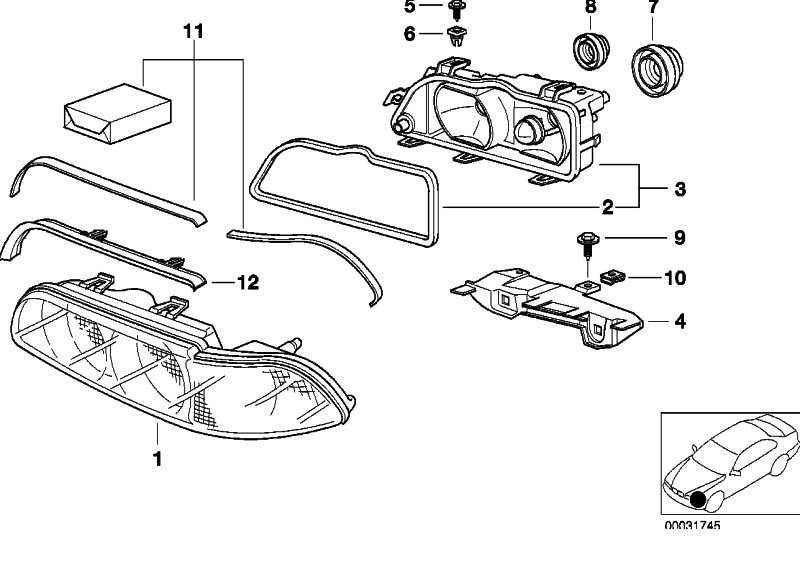 Junta Faro Para Bmw E39 Serie 5 . Original Recambios