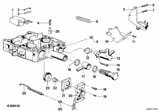 Aguja de flotador para BMW E21, E12, E24, E23 (OEM 13111289654). Original BMW