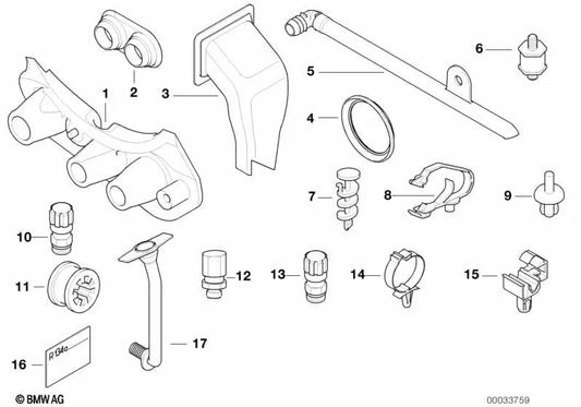 Junta para BMW E39 (OEM 64118364755). Original BMW.