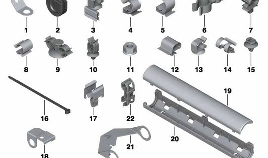 Soporte de montaje para BMW Serie 3 E36, E46; Serie 5 E34; Serie 7 E38; Z4 E85 (OEM 12141742758). Original BMW.