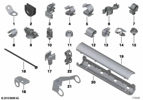 Tuelle para BMW E46, E83 (OEM 12527509070). Original BMW