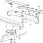 Adjusting screw for BMW 6 Series E24, 7 Series E23 (OEM 51111829684). Original BMW