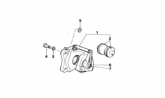 Vis d'Oemework 34412162692 pour BMW E23, E24, E28, E30, E31, E32, E34, E36, E38, E39, E46, E52, E53, Z1, Z3. BMW d'origine.