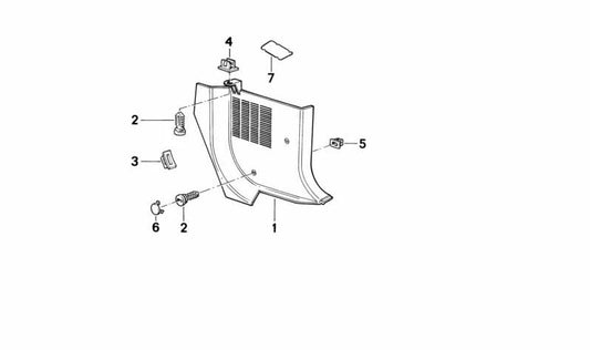 Junta derecha OEM 51418124904 para BMW Serie 8 (E31). Original BMW.