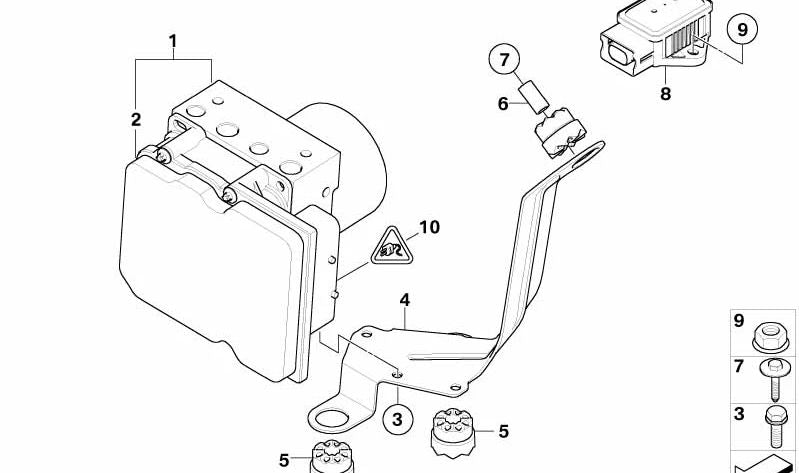 Kit de reparación para BMW X5 E53 (OEM 34526773015). Original BMW