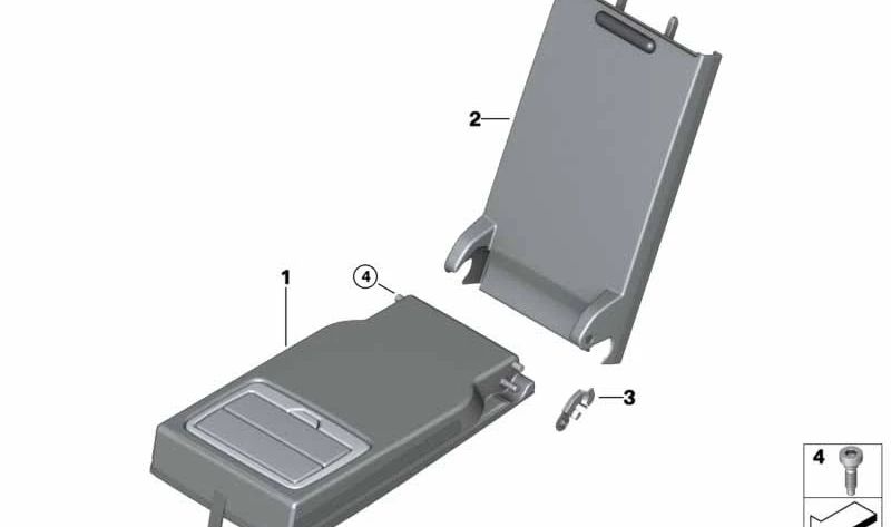 Lieux en cuir OEM 5220807955 pour BMW G20, G21, G81, G22, G26, G01, F97, G02, F98. BMW d'origine.