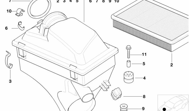 O ring for BMW E36, E46, E39, E32, E38, E31 (OEM 13711710059). Genuine BMW