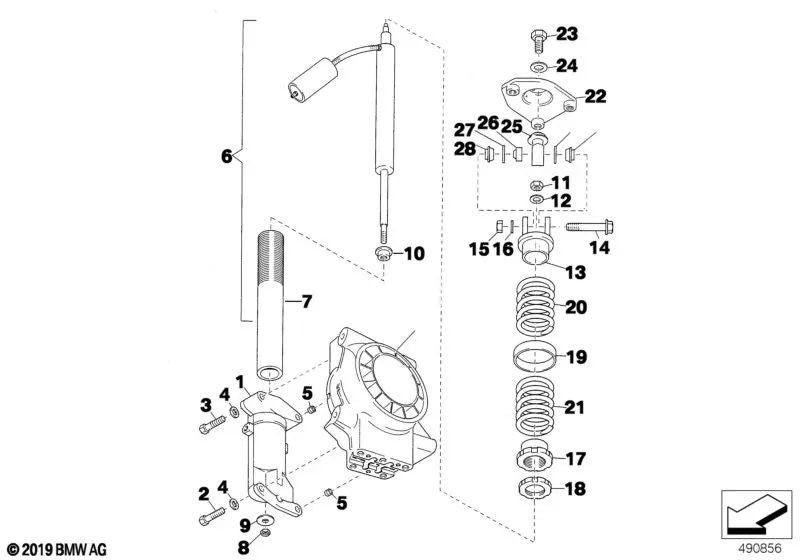 Buje para BMW (OEM 31332485666). Original BMW.