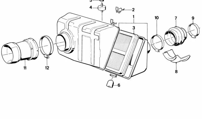 Fuelle para BMW Serie 5 E28 (OEM 13711275260). Original BMW