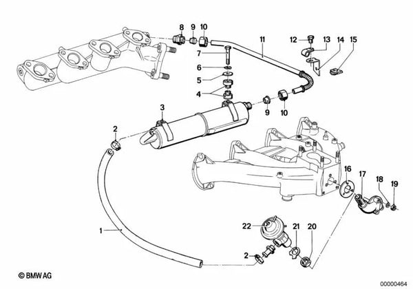 Arandela para BMW Serie 3 E21, Serie 5 E12, Serie 7 E23 (OEM 51326654195). Original BMW.