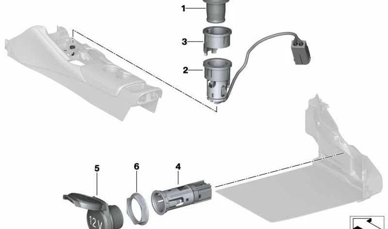 Anillo luminoso transparente para BMW E81, E82, E87, F20, F21, F22, F23, E36, F30, F31, F34, F80, F32, F33, F36, F82, F83, E60, F07, F10, F18, E38, F01, F02, F04, G11, I01, E84, F25, F97, G01, F26, F98, G02, F15, F85, E71, F16 (OEM 51168222182). Original