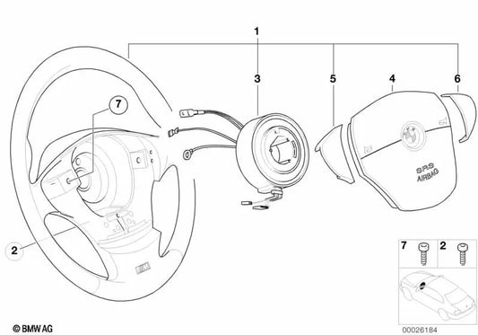 Right cover for BMW (OEM 61312496272). Original BMW