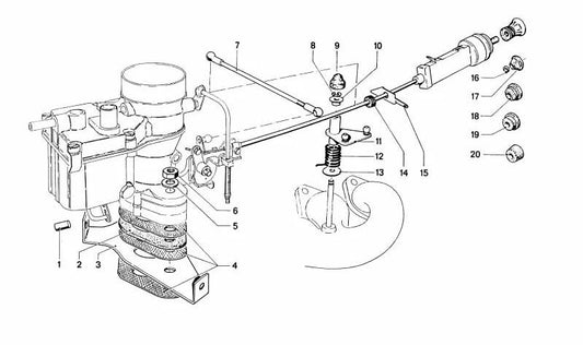 OEM -Flansch -Isolator 13110639025 für BMW E12. Original BMW.