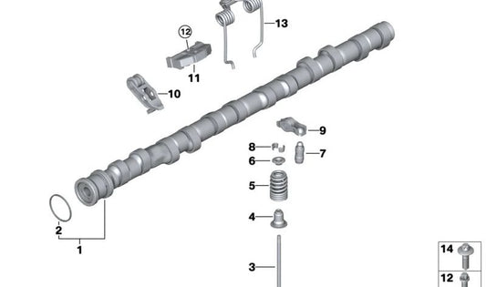 Resorte tensor OEM 11377583782 para BMW {E82, E88, F20, F21, F22, F23, F87, E90, E91, E92, E93, F30, F31, F34, F35, F80, F32, F33, F36, F82, F83, F07, F10, F11, F18, F06, F12, F13, F01, F02, E84, F25, F26, E70, F15, E71, F16, E89}. Original BMW.