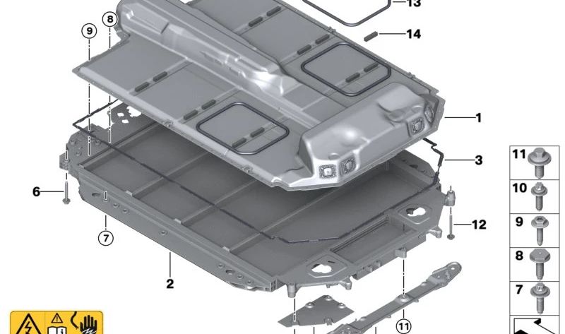 Junta acústica para BMW (OEM 61278832709). Original BMW