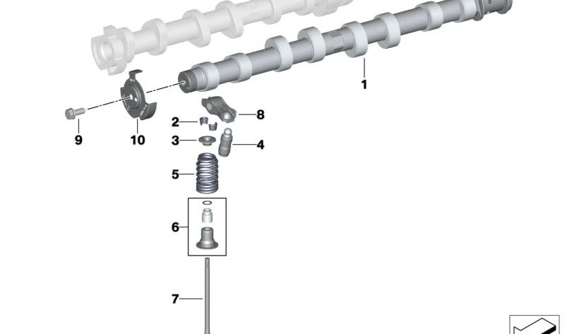 OEM 11340038719 Kit de réparation de balbutiement de soupape pour BMW F20, F21, F40, F52, F70, F22, F23, F44, F45, F46, G42, U06, F30, F31, F34, F35, G20, G21, G28, F32, F32, F32.