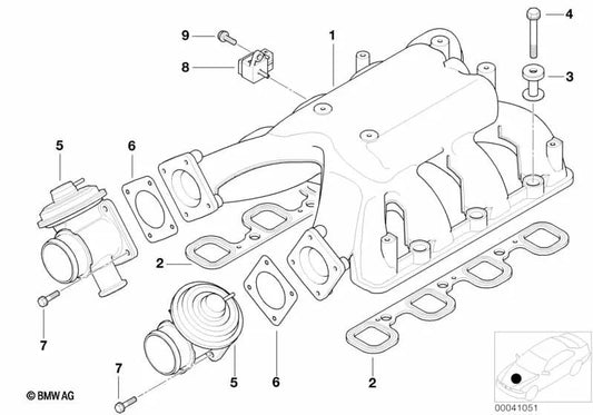 Profildichtung for BMW 7 Series E38, E65 (OEM 11610004356). Genuine BMW