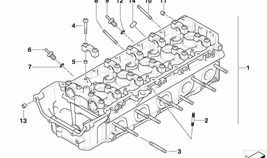 Oem screw corner 11127834166 for BMW E60, E61, E63, E64. Original BMW.