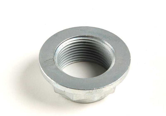 Flanged nut for BMW E81, E82, E87, E88, E36, E46, E90, E91, E92, E93, E34, E85, E86, E89 (OEM 33411132565). Genuine BMW