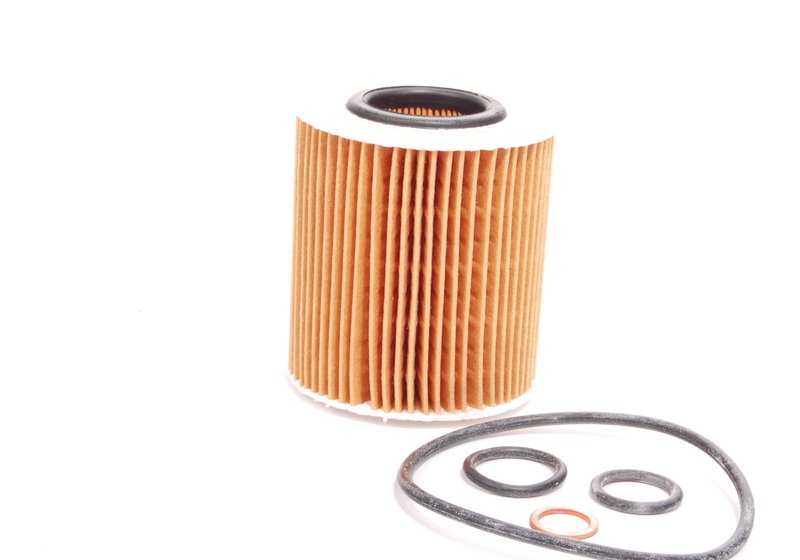 Juego de filtro de aceite para BMW E81, E82, E87, E88, E46, E90, E91, E92, E93, E60N, E61N, E84, E83, E85 (OEM 11427508969). Original BMW