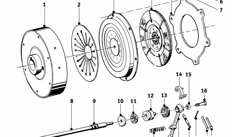 Long OEM screw 21521080126 for BMW E30, E32, E34, E36, E38, E39, E46, E53, E60, E61, E63, E64, E65, E66, E67, E70, E71, E83, E85, E86, E89, F01, F02, F03, F04, Z3, Z4. BMW original.