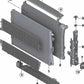 Radiateur de réfrigérant OEM 17118747893 pour BMW G87, G80, G81, G82, G83. BMW d'origine.