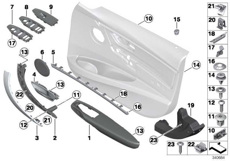 Reposabrazos Puerta Delantera Negro Para Bmw F30 F31 . Original Bmw. Recambios