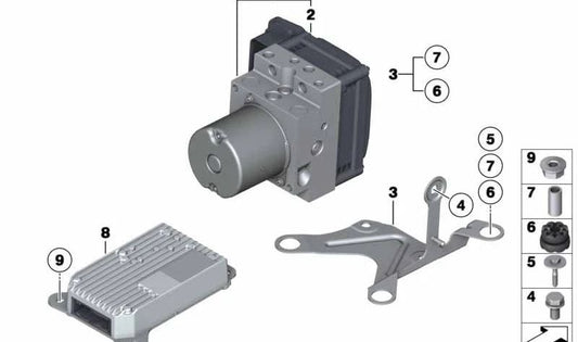 Unidad de Control ICM-QL para BMW Serie 5 F07, F10, F10N Serie 6 F06, F12, F13 Serie 7 F01N, F02N (OEM 34526857315). Original BMW